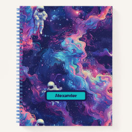 Cuaderno Personalizado Astronauta Infantil Cute