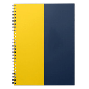 Cuaderno Personalizado azul de oro y marina