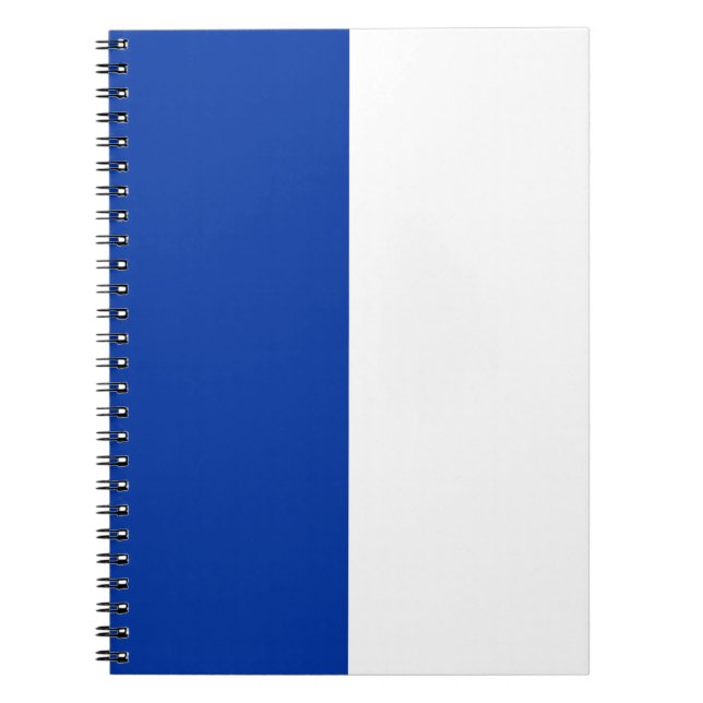 Cuaderno Personalizado azul y blanco (Frente)