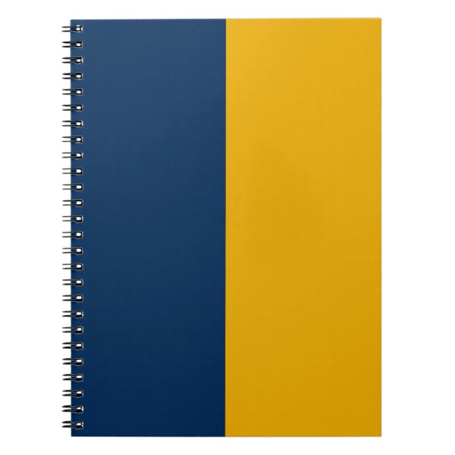 Cuaderno Personalizado azul y oro (Frente)