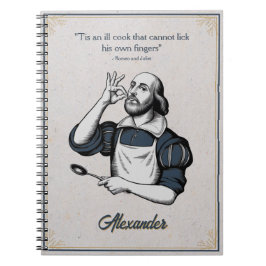 Cuaderno Personalizado Baking Recetas Chef Elegante