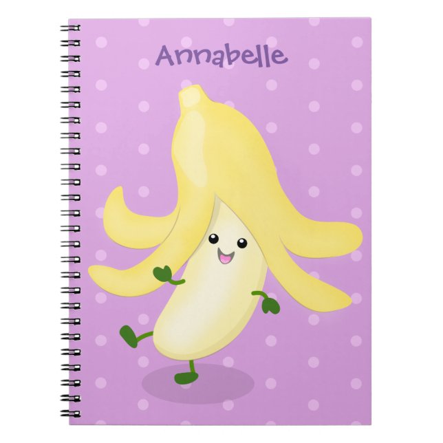Cuaderno Personalizado bananero Cute kawaii (Frente)