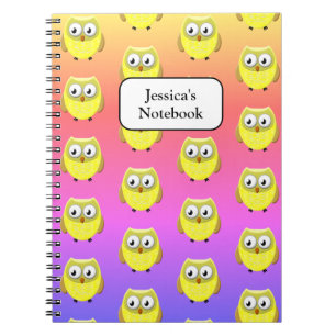 Cuaderno Personalizado Bebé Lechuza
