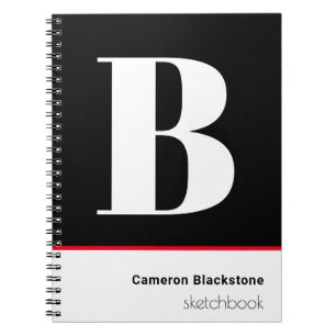 Cuaderno Personalizado Black Sketchbook