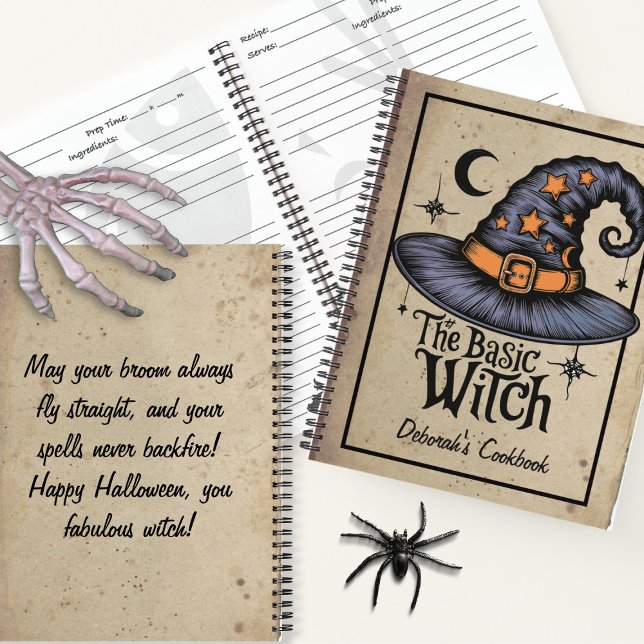 Cuaderno Personalizado Black Spooky Fright Script Halloween (Subido por el creador)