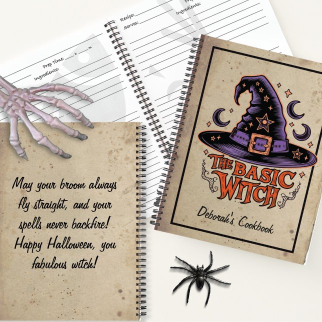 Cuaderno Personalizado Black Spooky Scary Script Bruja Hall (Subido por el creador)
