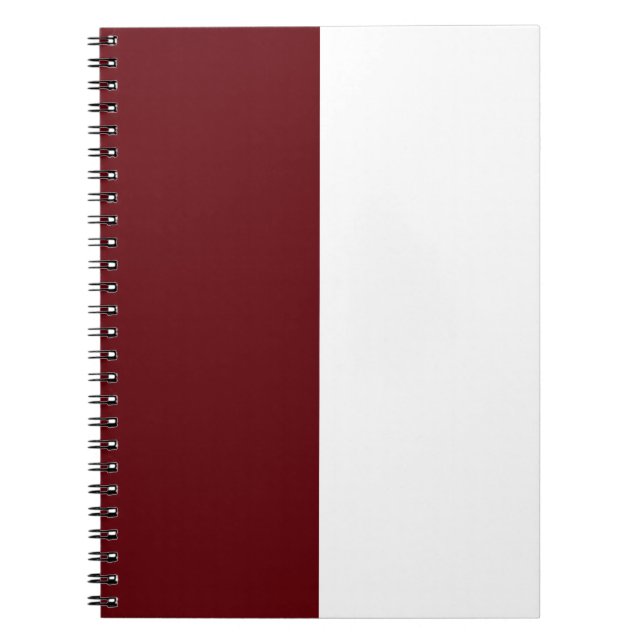 Cuaderno Personalizado blanco y marrón (Frente)