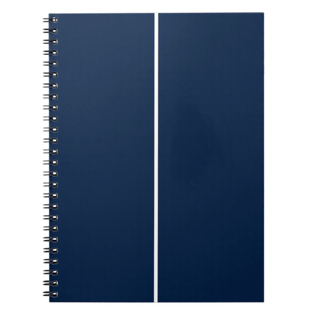 Cuaderno Personalizado blanco y naval (Frente)