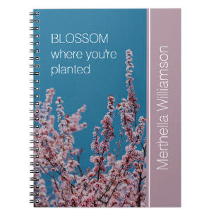 Cuaderno Personalizado BLOSSOM Inspirador DONDE PLANTA Flor