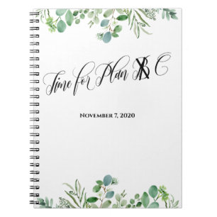 Cuaderno Personalizado Boda del Plan C con Eucalyptus