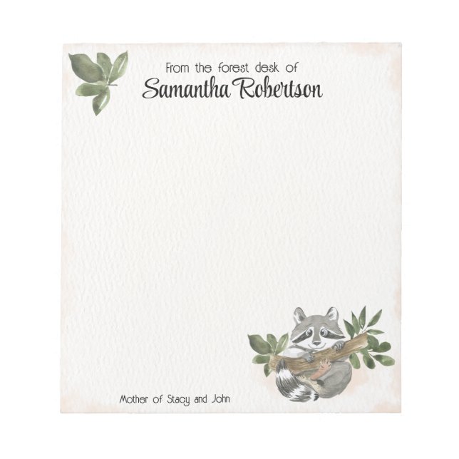 Cuaderno Personalizado Bosque Día de la Madre Rega (Frente)