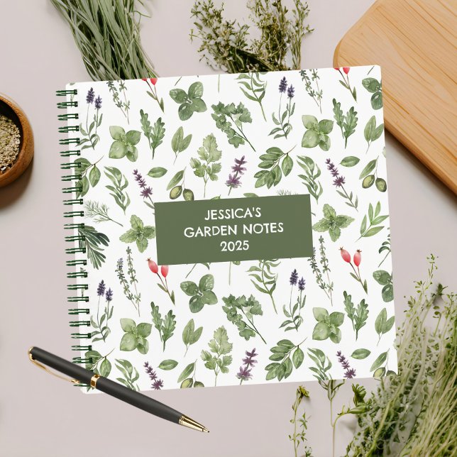 Cuaderno Personalizado Botanica Herb Garden Notes Journal (Subido por el creador)