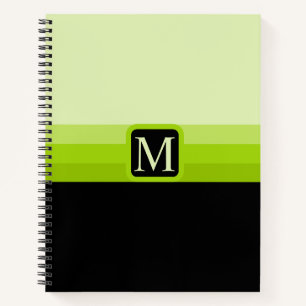 Cuaderno Personalizado Brillante Neon Green Color Block