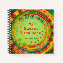 Cuaderno Personalizado Bucket List Inspirador Colorful Fun