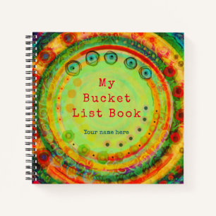 Cuaderno Personalizado Bucket List Inspirador Colorful Fun