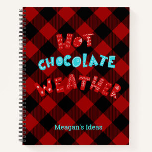 Cuaderno Personalizado Caliente Chocolate Clima de Buffalo