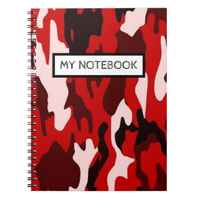 Cuaderno Personalizado - Camuflaje (Frente)