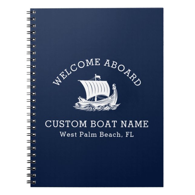 Cuaderno Personalizado Capitán Barco Náutico Armada (Frente)