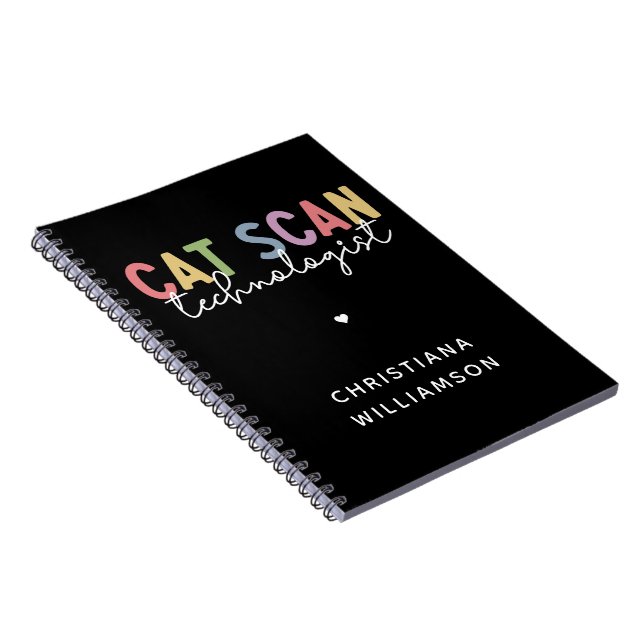 Cuaderno Personalizado CAT Scan Technologist CT Tech Gifts (Lado Derecho)