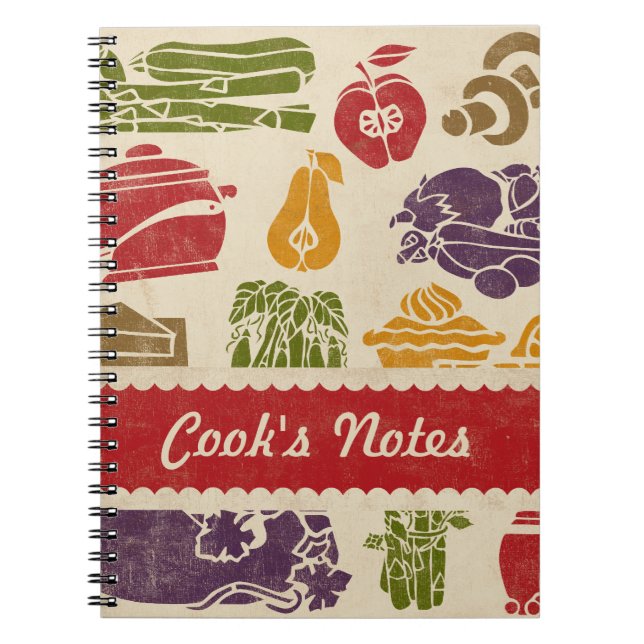 Cuaderno personalizado celebración de la comida (Frente)