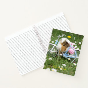 Cuaderno Personalizado / Cerdo guineano Y Una Bicicleta / G