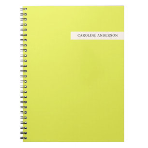 Cuaderno Personalizado Chartreuse Regreso a Clases