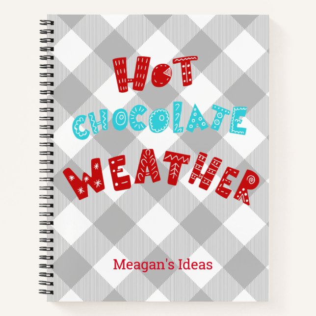 Cuaderno Personalizado Chocolate Caliente Buffalo Tapado (Anverso)