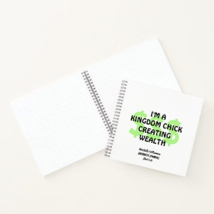 Cuaderno Personalizado Christian KINGDOM CHICK Business Jou
