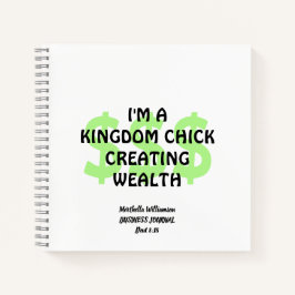 Cuaderno Personalizado Christian KINGDOM CHICK Business Jou