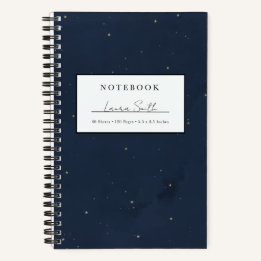 Cuaderno Personalizado Cielo Nocturno Estrellado F