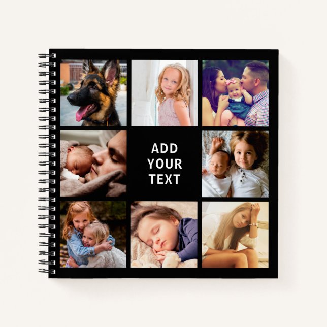Cuaderno Personalizado Collage de fotos Scrapbook (Anverso)