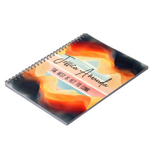 Cuaderno Personalizado Color Brillante Acuarela Franja Colo