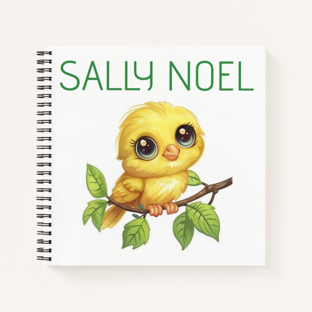 Cuaderno personalizado colorido y lindo (Anverso)