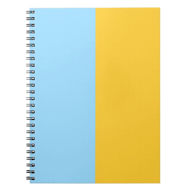 Cuaderno Personalizado Columbia Blue y Gold (Frente)