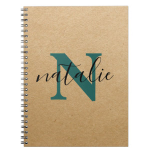 Cuaderno personalizado con aspecto de papel recicl