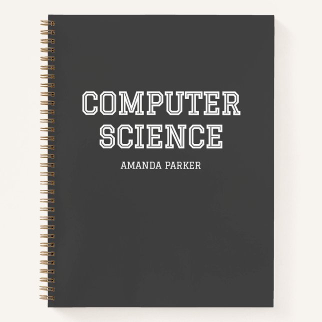 Cuaderno Personalizado con calendario de Ciencias de la Com (Anverso)