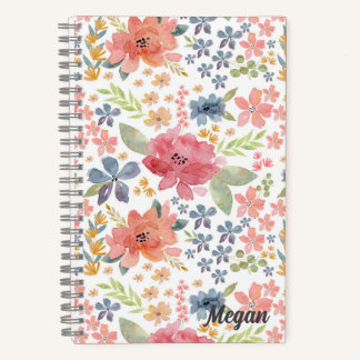 Cuaderno personalizado con color de agua