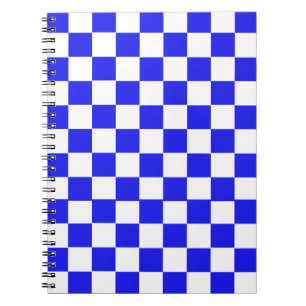 Cuaderno Personalizado con control azul y blanco