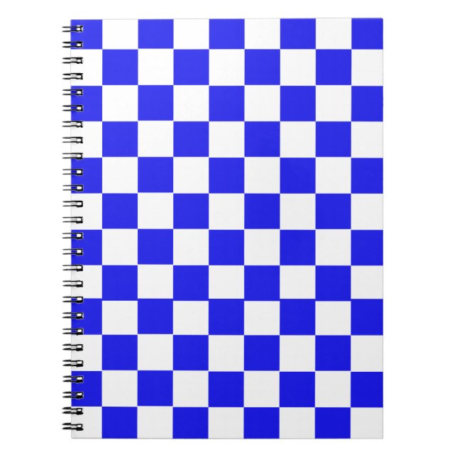 Cuaderno Personalizado con control azul y blanco (Frente)