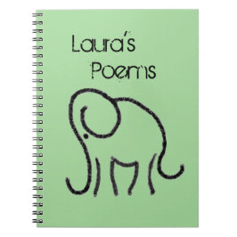 Cuaderno personalizado con el elefante de