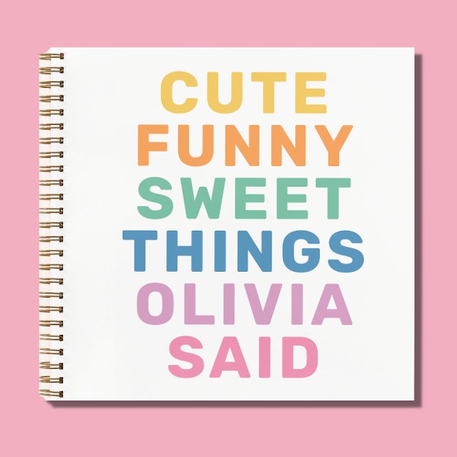 Cuaderno Personalizado con el Nombre Cosas Diverti (Subido por el creador)