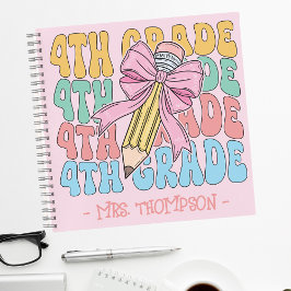 Cuaderno Personalizado con el nombre de cuarto grado Person