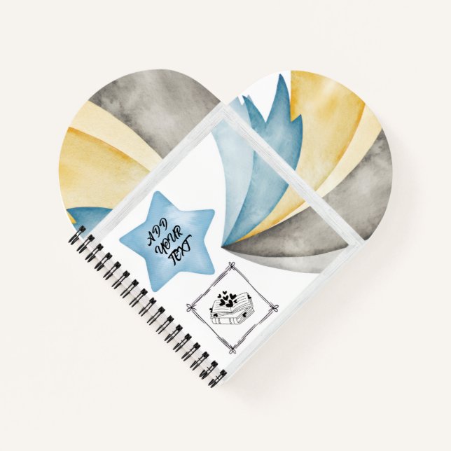 Cuaderno Personalizado con Forma de Corazón (Anverso)