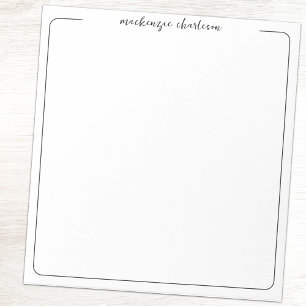 Cuaderno Personalizado con Letra Moderna Simple