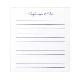 Cuaderno Personalizado con Línea Púrpura Simplemen