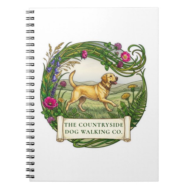 Cuaderno Personalizado con Logo para Paseador de L (Frente)