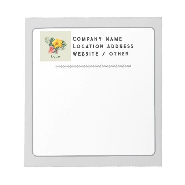 Cuaderno personalizado con logotipo de la empresa  (Frente)