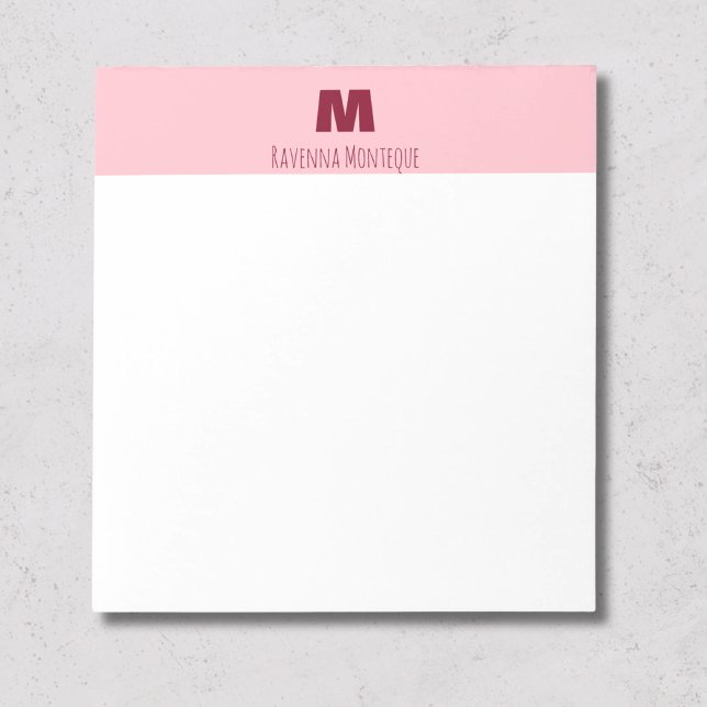 Cuaderno personalizado con monograma de letra y no (Subido por el creador)
