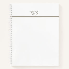 Cuaderno Personalizado con Monograma en Barra Terr