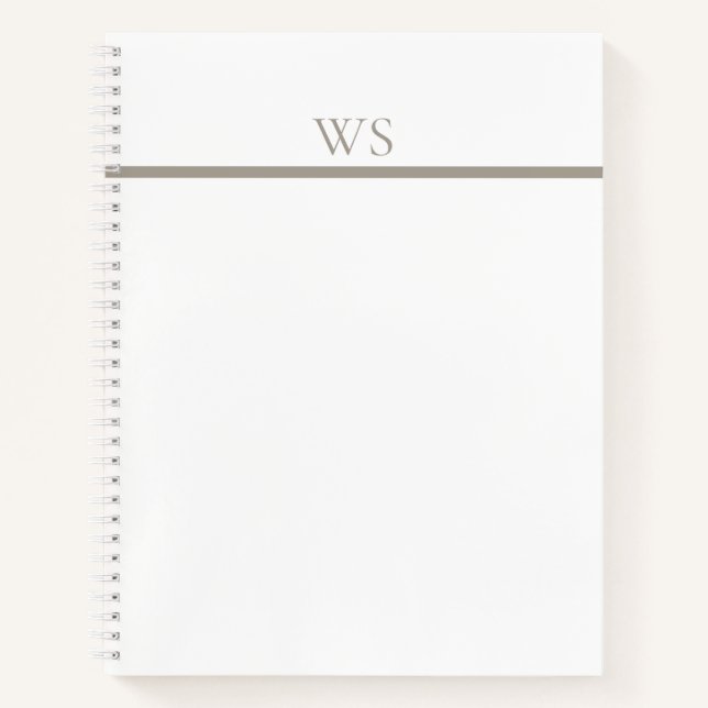 Cuaderno Personalizado con Monograma en Barra Terr (Anverso)